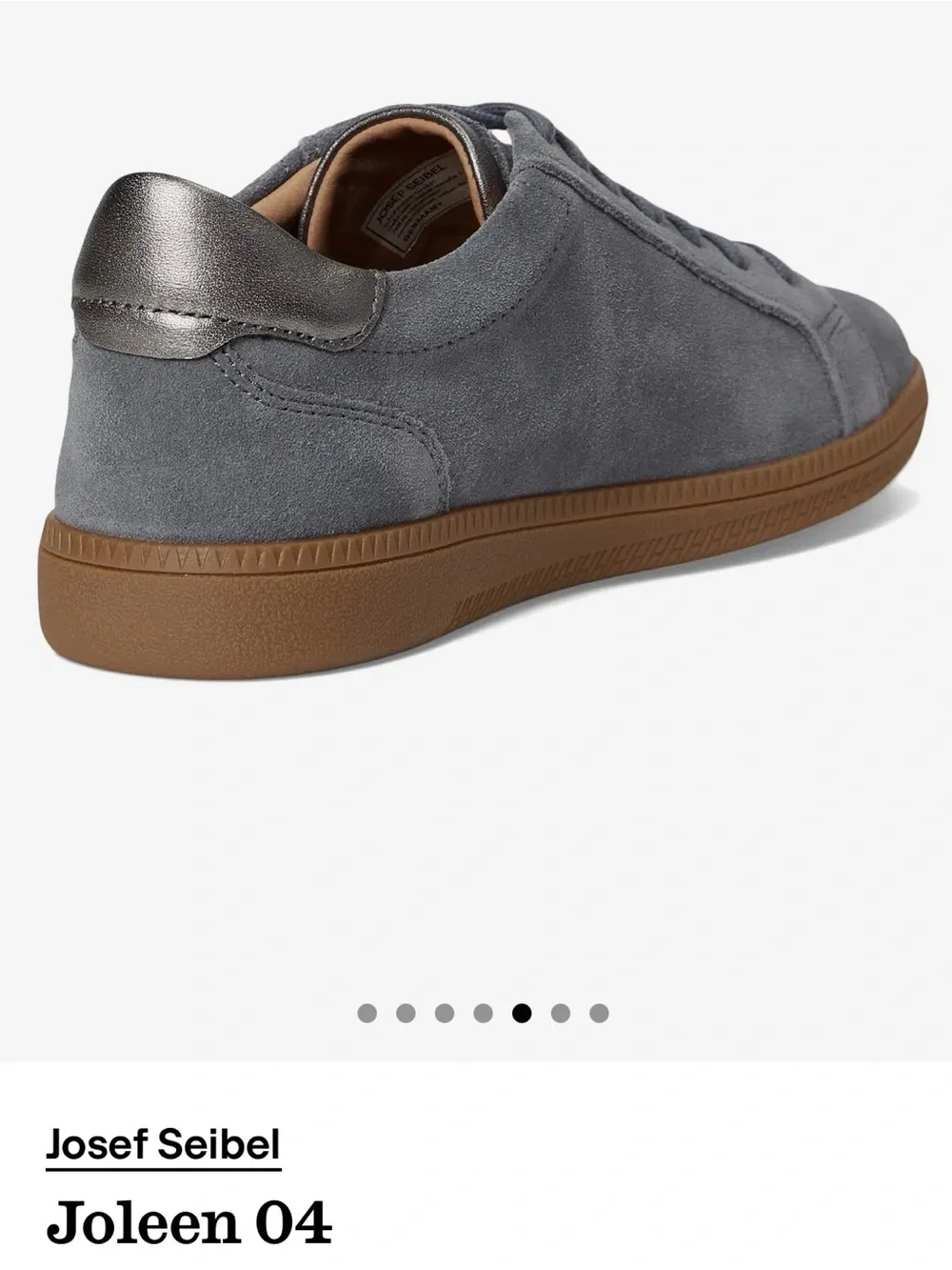 JOSEF SEIBEL JOLENE 04 ASPHALT SNEAKER NWOT SZ 38 / 7.5 $72